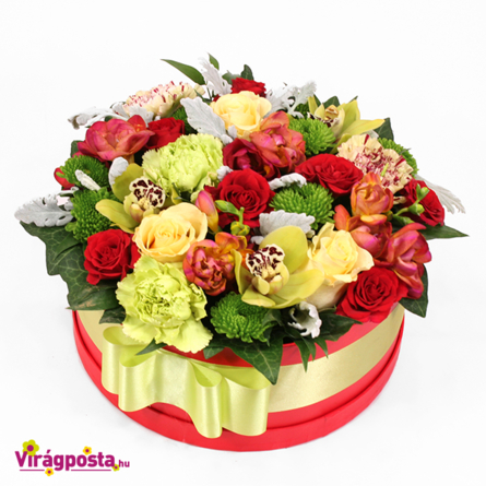 Virágposta - Minek nevezzelek - színpompás virágbox