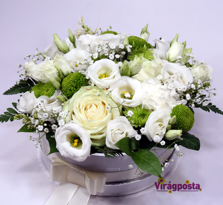 Virágposta - Hófehér - Virágbox