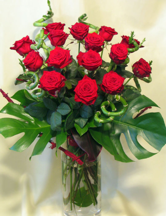 Virágposta - Vörös Rózsacsokor - virágküldés