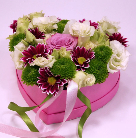 Virágposta - Tiéd a szívem! - Virágdoboz